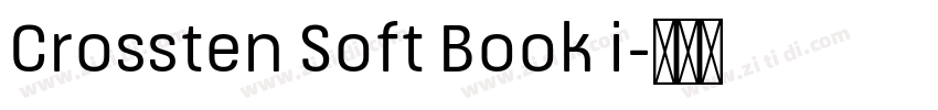 Crossten Soft Book i字体转换